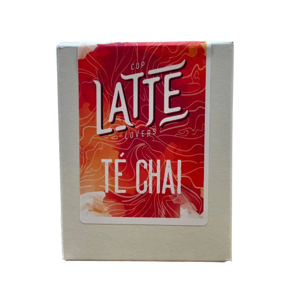 Envase de Latte Chai Masala con 15 sobres individuales