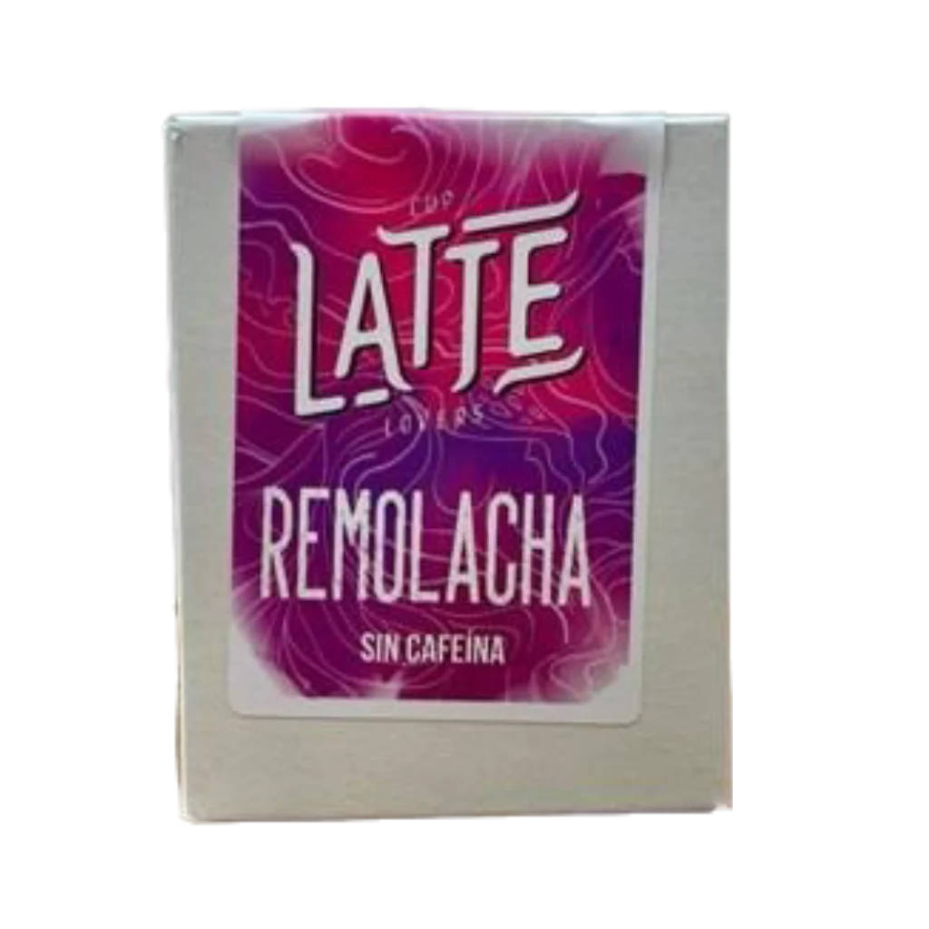 Latte de remolacha sin cafeína en caja de 15 sobres