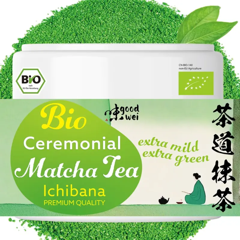 Té Matcha Orgánico Ichibana  grado ceremonial